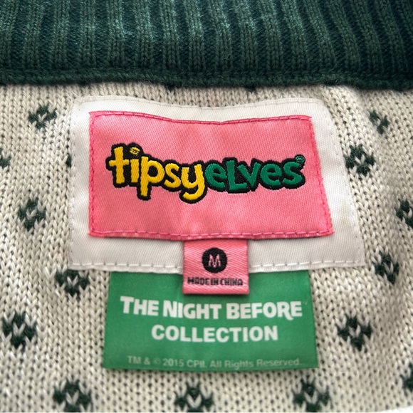 Tipsy Elves Medium Moose Sweater - Picture 3 of 3